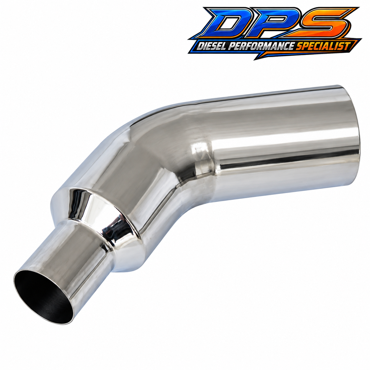 4”-7” Polished Tail Pipe 45 degree